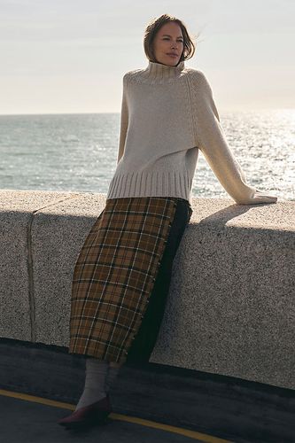 Jupe midi tartan Hazelwood en taille: Uk 10 chez Anthropologie - Barbour - Modalova