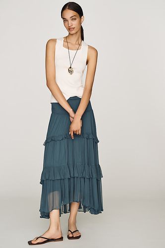 Jupe longue à volants Balkans taille: XS - By Anthropologie - Modalova