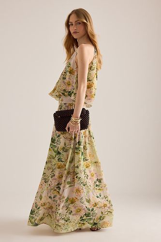 Jupe longue Fifi à fleurs avec taille basque taille: Uk 6 - By Anthropologie - Modalova