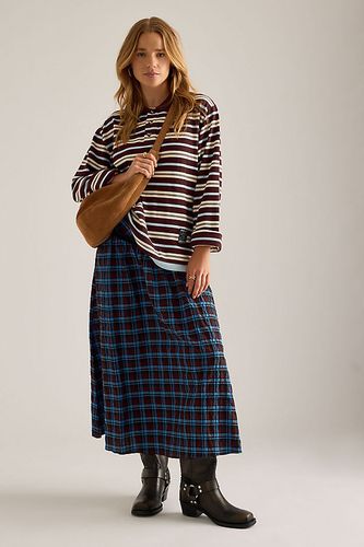 Jupe midi asymétrique à volants et carreaux taille: Uk 8 - By Anthropologie - Modalova