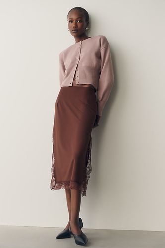 Jupe midi à bordure en dentelle en taille: S - By Anthropologie - Modalova
