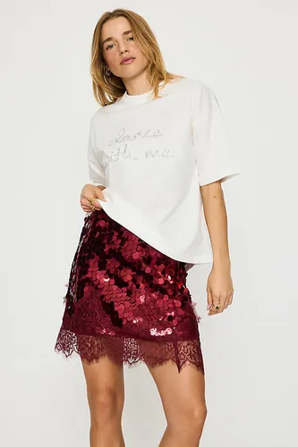 Mini-jupe à paillettes Maeva taille: Uk 6 chez Anthropologie - Never Fully Dressed - Modalova