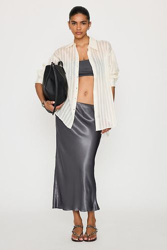 Jupe mi-longue en satin coupée en biais en taille: Uk 8 - By Anthropologie - Modalova