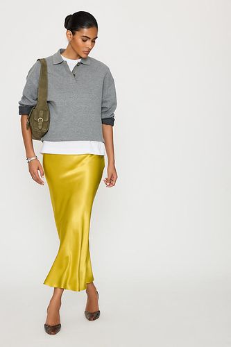 Jupe mi-longue en satin coupée en biais en taille: Uk 6 - By Anthropologie - Modalova