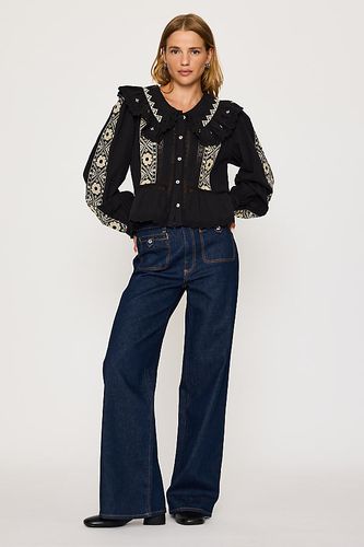 Jeans à jambe large à poches plaquées Anessa en , taille: 27 chez Anthropologie - PAIGE - Modalova