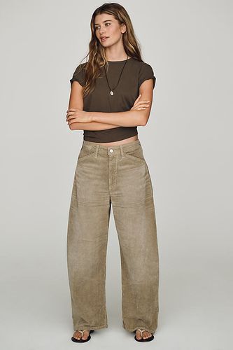 Pantalon tonneau en velours côtelé Kayden à taille mi-haute par en , taille: 30 chez Anthropologie - Pilcro - Modalova