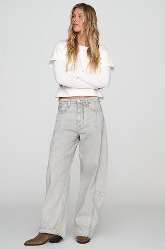Jean Barrel Taille Haute Heritage Curve en , taille: 25 chez Anthropologie - Pilcro - Modalova