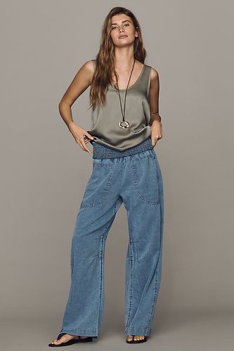 Pantalon tonneau à taille smockée Reese par en , taille: 2XS chez Anthropologie - Pilcro - Modalova