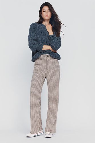 Pantalon Colette à Pied-de-Poule Pleine Longueur à Jambes Larges par taille: 26 chez Anthropologie - Maeve - Modalova
