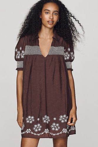 Mini-robe à manches bouffantes en taille: XS PETITE - By Anthropologie - Modalova