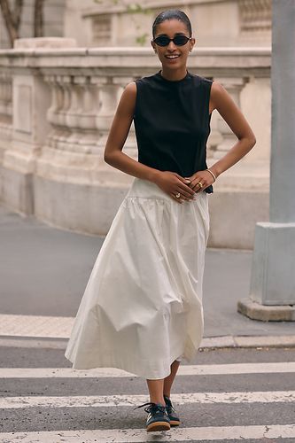Robe midi débardeur musclé deux-en-un en taille: M - By Anthropologie - Modalova