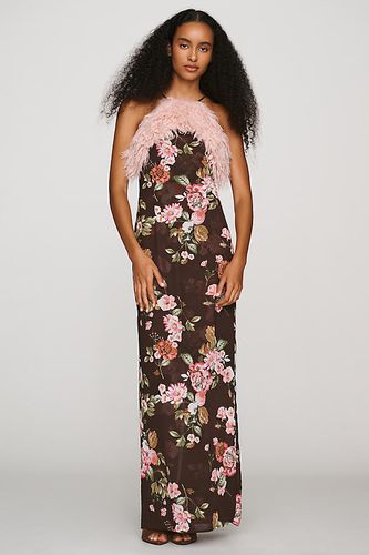 Robe dos-nu à bordure en fausse fourrure Jeffries taille: S chez Anthropologie - AFRM - Modalova