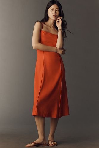 Robe midi en mélange de lin à blocs de couleurs en taille: S chez Anthropologie - Maeve - Modalova