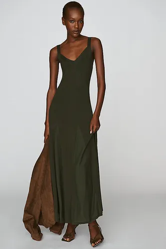Robe tricotée côtelée à godets en taille: 2XS - By Anthropologie - Modalova