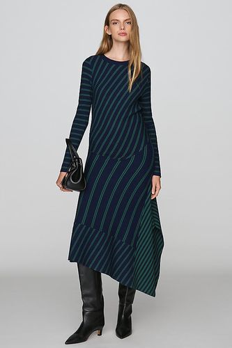 Robe tricotée asymétrique en taille: 2XS - By Anthropologie - Modalova