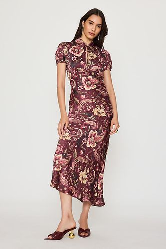 Robe midi en satin à col taille: Uk 8 - By Anthropologie - Modalova