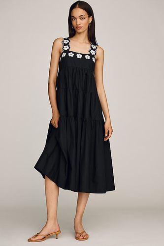 Robe midi sans manches à broderie florale Helena en taille: M chez Anthropologie - Maeve - Modalova
