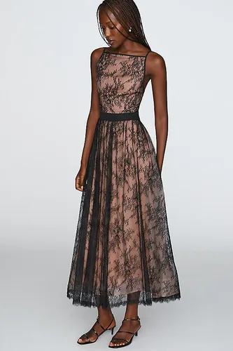 Robe midi en dentelle en taille: Uk 8 - By Anthropologie - Modalova