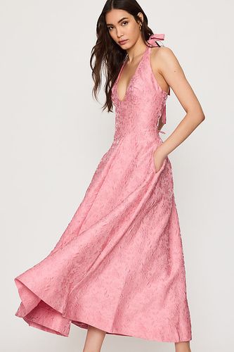 Robe longue à encolure américaine, coupe corset et évasée en jacquard en taille: L chez Anthropologie - Mare Mare - Modalova