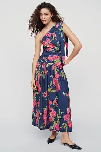 Robe midi Esther en coton à une épaule et taille basse en taille: XS chez Anthropologie - En Saison - Modalova