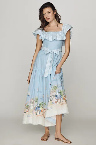 Robe midi en coton à épaules dénudées Dawn taille: L chez Anthropologie - En Saison - Modalova