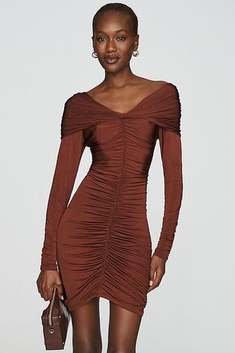 Mini-robe froncée en taille: S chez Anthropologie - Maeve - Modalova