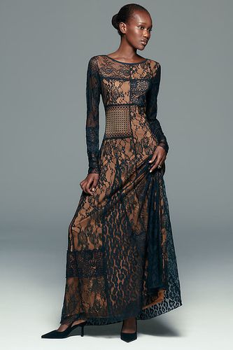 Robe maxi à manches longues en dentelle en taille: XS - By Anthropologie - Modalova