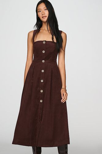 Robe midi boutonnée en velours côtelé 100% coton en taille: 2XS chez Anthropologie - Maeve - Modalova