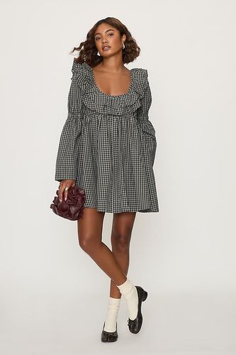 Mini-robe à volants Phoenix en taille: Uk 8 chez Anthropologie - Damson Madder - Modalova