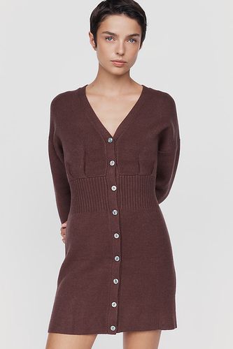 Mini-robe tricotée en taille: XS chez Anthropologie - Flat White - Modalova