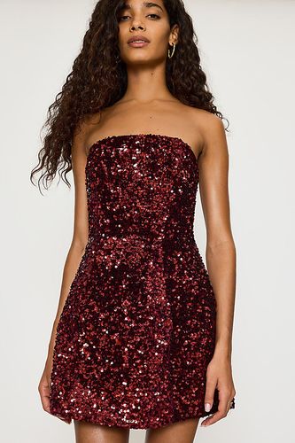 Mini-robe bustier à sequins Helene en taille: Uk 8 chez Anthropologie - Bardot - Modalova