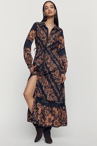 Robe chemise longue imprimée boutonnée taille: L - By Anthropologie - Modalova