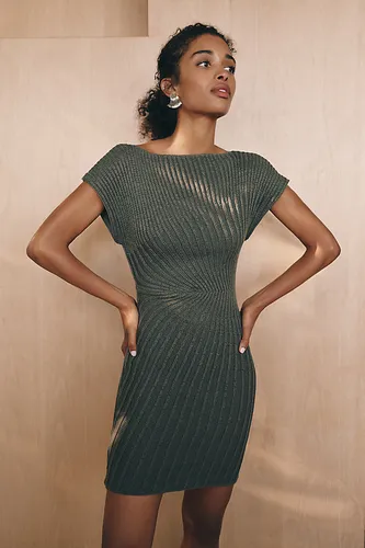 Mini-robe en maille côtelée en taille: M - By Anthropologie - Modalova