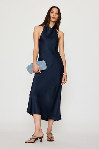 Robe midi à bretelle tour de cou en satin en taille: Uk 8 - By Anthropologie - Modalova