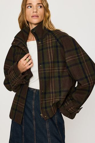 Wool-Blend Short Funnel Neck Jacket en taille: Uk 10 - By Anthropologie - Modalova