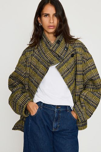 Veste à col cheminée en bouclé citron vert en taille: Uk 6 - By Anthropologie - Modalova
