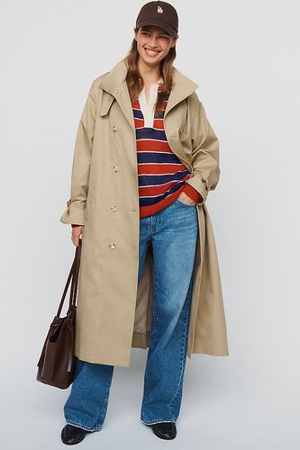 Trench-Coat à Col Entonnoir 100% Coton en taille: 2XS - By Anthropologie - Modalova