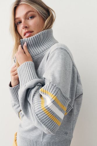 Pull à demi-fermeture éclair rayé en taille: S chez Anthropologie - Daily Practice - Modalova