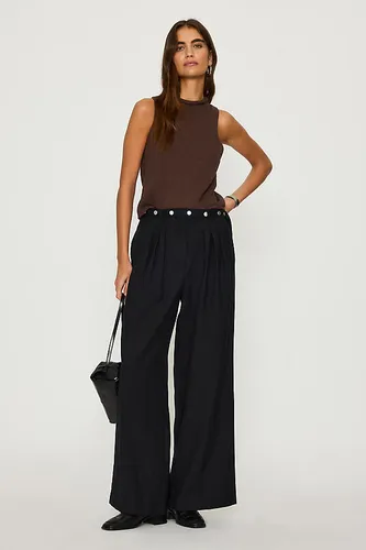 Pantalon habillé Eleonora à taille cloutée en taille: Uk 6 - By Anthropologie - Modalova