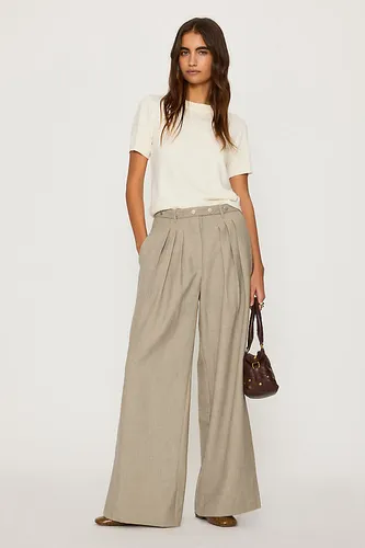 Pantalon habillé Eleonora à taille cloutée en taille: Uk 6 - By Anthropologie - Modalova