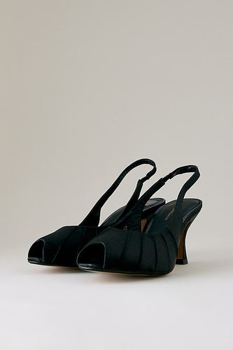 Talons à bout ouvert froncés en satin en taille: 36 - By Anthropologie - Modalova