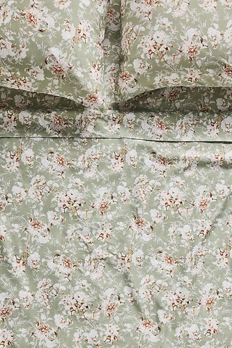 Ensemble de draps imprimés en satin de coton biologique taille: Double eu chez - Anthropologie - Modalova