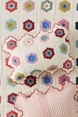 Taies d'oreiller en coton imprimé géométrique à bords façonnés Millie, ensemble de 2 taille: S2kngsham chez - Anthropologie - Modalova