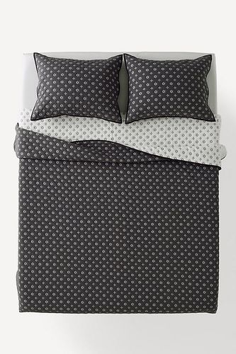 Couvre-lit réversible en coton à aillets en Black taille: Eu kng qlt chez - Anthropologie - Modalova