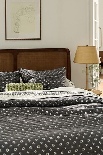 Couvre-lit réversible en coton à aillets en Black taille: Sk quilts chez - Anthropologie - Modalova