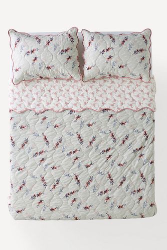 Couvre-lit matelassé imprimé Iluka en Mint taille: Sk quilts chez - Anthropologie - Modalova