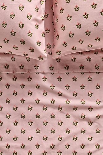 Ensemble de draps imprimés en satin de coton taille: King eu chez Anthropologie - MINDTHEGAP - Modalova