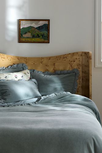 Housse de couette à volants en velours de coton Victoria taille: Eu kng dvt chez - Anthropologie - Modalova