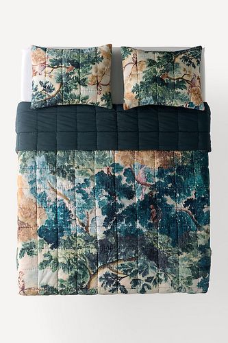 Couvre-lit matelassé imprimé en velours de coton Judarn taille: Eu kng qlt chez - Anthropologie - Modalova