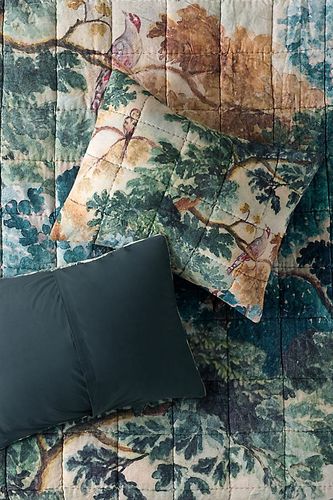 Taies d'oreiller imprimées en velours de coton Judarn, lot de 2 chez - Anthropologie - Modalova